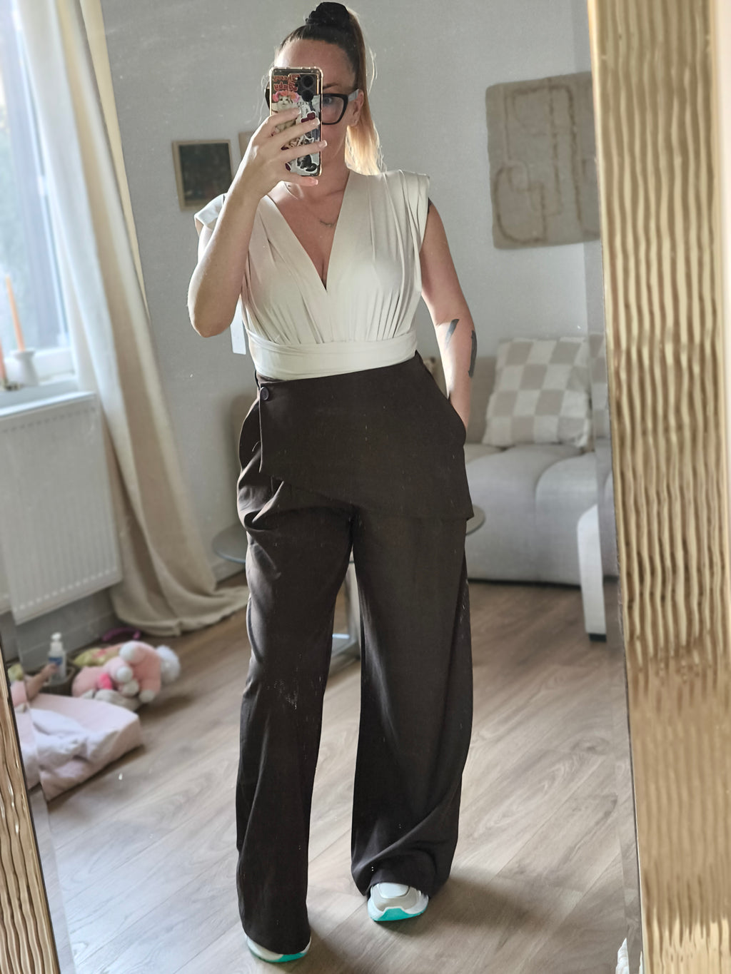 Pantalon fluide à coupe large